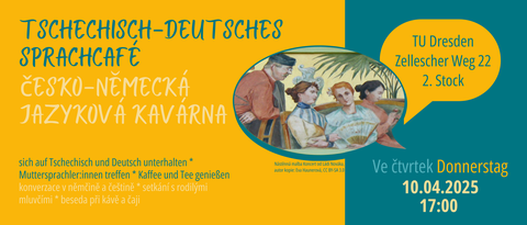 Einaldung zum tschechisch-deutschen Sprachcafé