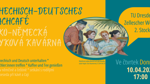 Einaldung zum tschechisch-deutschen Sprachcafé