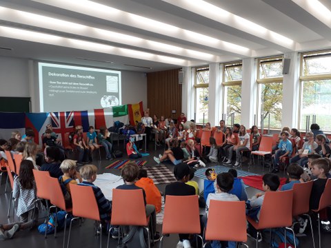 Foto 3 anlässlich der 1. KinderKulturenUniversität am 07.09.2018 an der TU Dresden.