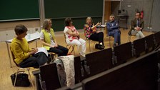 Foto 18 anlässlich der Podiumsdiskussion „Liberté / Freiheit: Wissenschaft im Angesicht von Flucht, Vertreibung und Exil“ am 12. Mai 2022 im Rahmen der Ausstellung „Poser pour la liberté“, 04.-17.05.2022, TU Dresden.