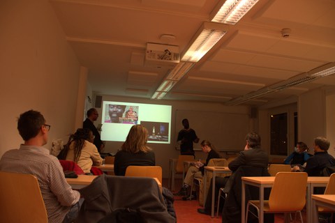 Photo 20 on the occasion of the lecture “Brazzaville – Contemporary Art, Culture, and Society” by Chris Lewis Moumbounou (Brazzaville, Republic of the Congo) on December 3, 2024, at the SLK Faculty of the Technical University of Dresden.