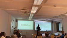 Photo 4 on the occasion of the lecture “Brazzaville – Contemporary Art, Culture, and Society” by Chris Lewis Moumbounou (Brazzaville, Republic of the Congo) on December 3, 2024, at the SLK Faculty of the Technical University of Dresden.