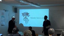 Photo 7 on the occasion of the lecture “Brazzaville – Contemporary Art, Culture, and Society” by Chris Lewis Moumbounou (Brazzaville, Republic of the Congo) on December 3, 2024, at the SLK Faculty of the Technical University of Dresden.