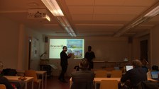 Photo 9 on the occasion of the lecture “Brazzaville – Contemporary Art, Culture, and Society” by Chris Lewis Moumbounou (Brazzaville, Republic of the Congo) on December 3, 2024, at the SLK Faculty of the Technical University of Dresden.