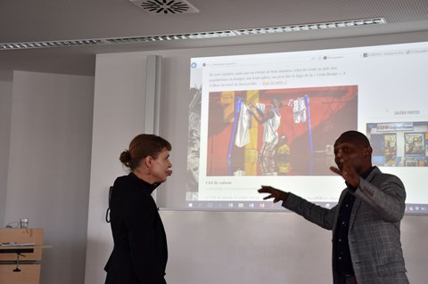 Foto 10 anlässlich des Fotografie-Workshops „Perspectives de Brazzaville“ mit Baudoin Mouanda (Brazzaville, Kongo) am 02.04.2025 an der TU Dresden.