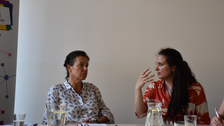 Foto 12 während der Lesung von Audrée Wilhelmy (Quebec) „Bluthaut“ am 25.06.2025 im Institut français Dresden.