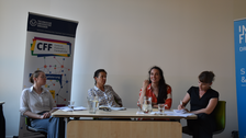 Foto 19 während der Lesung von Audrée Wilhelmy (Quebec) „Bluthaut“ am 25.06.2025 im Institut français Dresden.