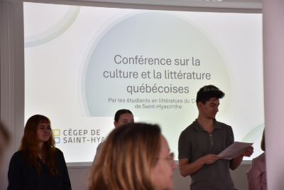 Photo 5 on the occasion of the visit by students from CÉGEP de Saint-Hyacinthe (Quebec) as part of a workshop in Bettina Lindorfer's seminar on May 22, 2025.