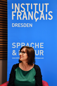 Foto 5 anlässlich von Lesung und Gespräch: Simon Chevrier „Foto auf Anfrage“ im Rahmen der Woche der französischen Sprache und der Frankophonie am 18.03.2026 im Institut français Dresden.