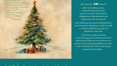 Poster on the occasion of the CFF's New Year's wishes for 2025-2026