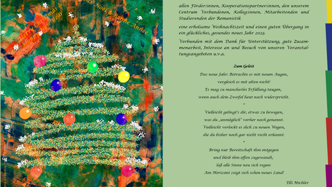 Poster on the occasion of the CFF's New Year's wishes for 2023–2024