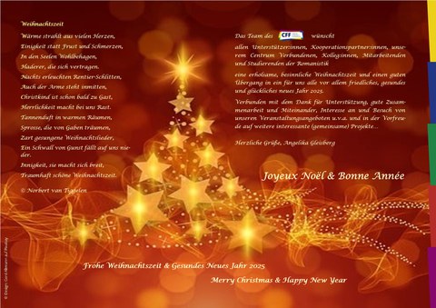 Poster on the occasion of the CFF's New Year's wishes for 2024–2025