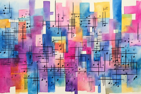 Free color image on the theme of music; Copyright: Jorge Franganillo on Pixabay.