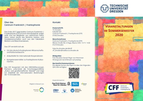 CFF-Programmflyer Frühjahr/Sommer 2020, Seite 1
