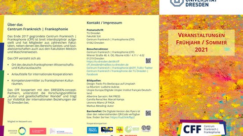 CFF-Programmflyer Frühjahr/Sommer 2021, Seite 1
