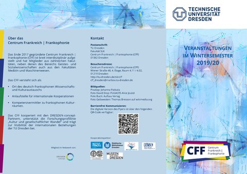 CFF Program flyer Fall/Winter 2019/20, page 1