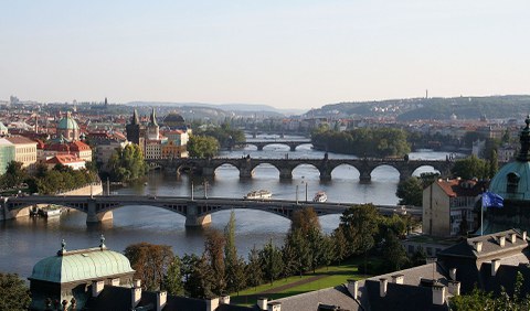 Bild Prag Moldau