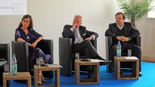 Blick auf's Podium