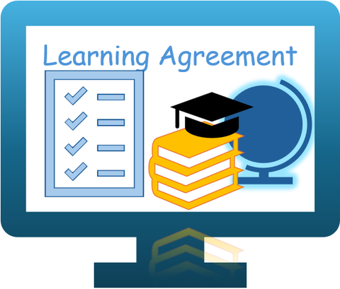 Bildschirm mit Learning Agreement