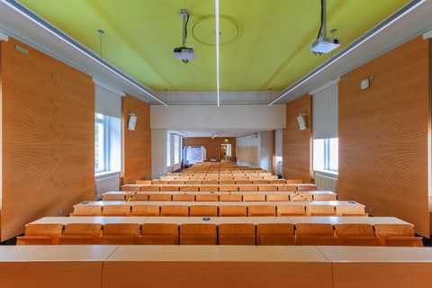 Blick in den Hörsaal des IHI Zittau