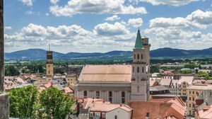 Dachansicht Zittau mit Zittauer Gebirge