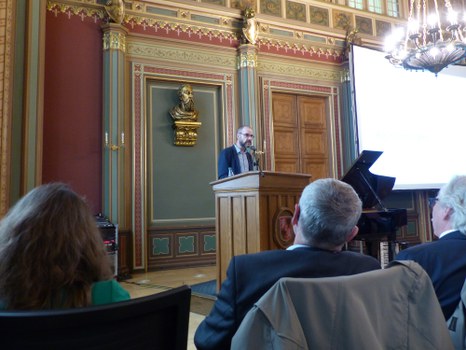 Professor Raj Kollmorgen, Prorektor Forschung der Hochschule Zittau/Görlitz, bei seinem Grußwort