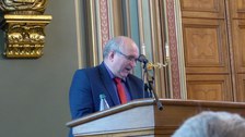Professor Miroslav Brzezina, Rektor der TU Liberec, bei seinem Grußwort