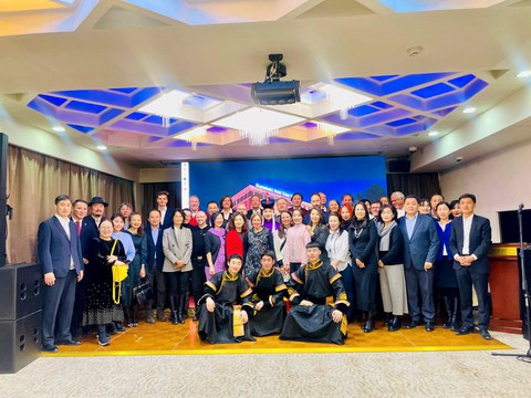 Gruppenbild der Sächsischen Delegation mit den Mongolischen Partnern