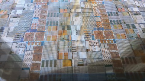 Ansicht eines Wafers