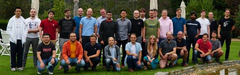 foreground from left: L. Guo, A. Rostami, J. Partzsch, M. Berthel, A.S.M. Zeinolabedin, S. Buchner, M. Jobst, Y. Nana, C. Mayr, A. Dixius background from left: Y. Yan, M. Lohrmann, H.A. Gonzalez, B. Vogginger, S. Höppner, G. Ellguth, J. Uhlig, K. Khan Naz