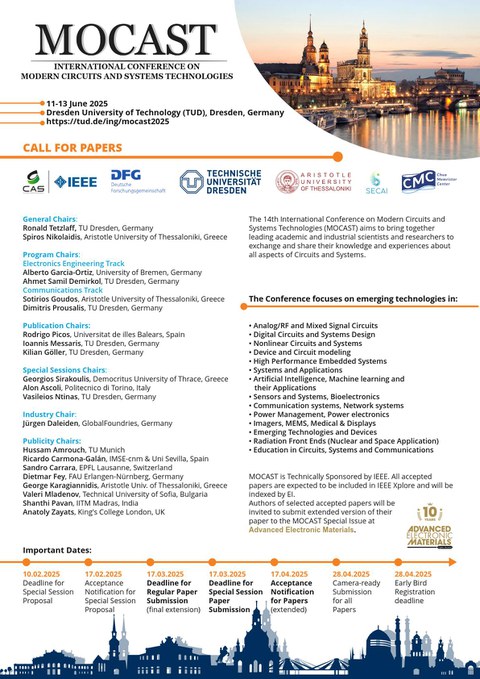 MOCAST 2025 - Call for Papers