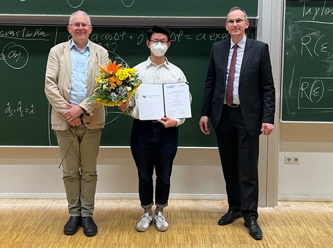 Tijue Wang gets the Young talent awards of the Gisela and Erwin Sick Foundation