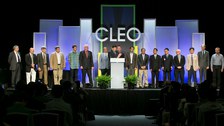 J. Czarske (6. From left), in the center OSA President Alan Willner, University of Southern California