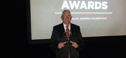  Prof Juergen Czarske during the award ceremony in San Diego