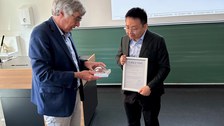 Picture 7 - from left, Dr. Schniewind, Dr. Jiawei Sun