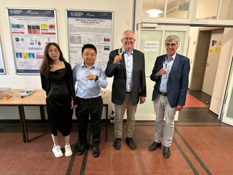 Picture 2 - from left, Ms. Sun, Dr. Sun, Prof. Czarske, Dr. Schniewind