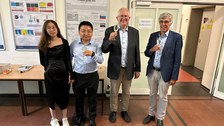 Picture 2 - from left, Ms. Sun, Dr. Sun, Prof. Czarske, Dr. Schniewind