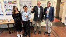 Picture 1 - from left, Ms. Sun, Dr. Sun, Prof. Czarske, Dr. Schniewind