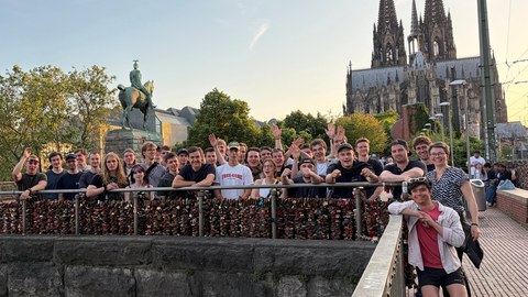 group photo at Cologne cathedral
