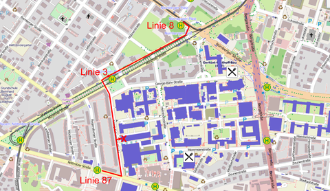 How to find us (Public transport)