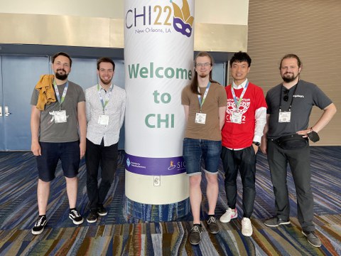 Marc Satkowski and other colleagues of the Interactive Media Labs Dresden at CHI 2022