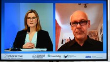 Foto mit Impressionen und Referenten vom GRK-Kolloquium 2021