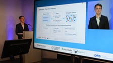 Foto mit Impressionen und Referenten vom GRK-Kolloquium 2021