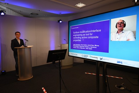 Foto mit Impressionen und Referenten vom GRK-Kolloquium 2021