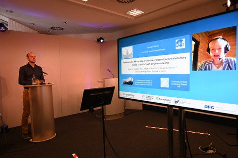 Foto mit Impressionen und Referenten vom GRK-Kolloquium 2021
