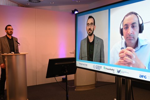 Foto mit Impressionen und Referenten vom GRK-Kolloquium 2021