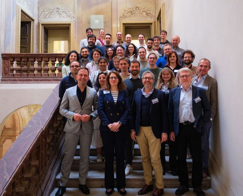 Gruppenfoto in Pavia