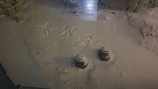Abdrücke im Schnee
