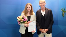 Lidia Roszko und Prof. Dr. Michael Völker (Advisory Consultant SaxMS)