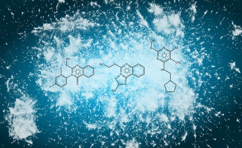 Künstlerische Darstellung der von der DiscoveryEngine geprüften Verbindungen